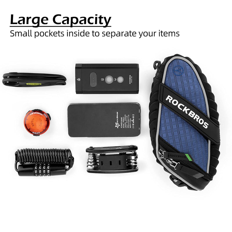Load image into Gallery viewer, ROCKBROS Bicycle Saddle Bag Under Seat 3D Shell Cycling Seat Pack
