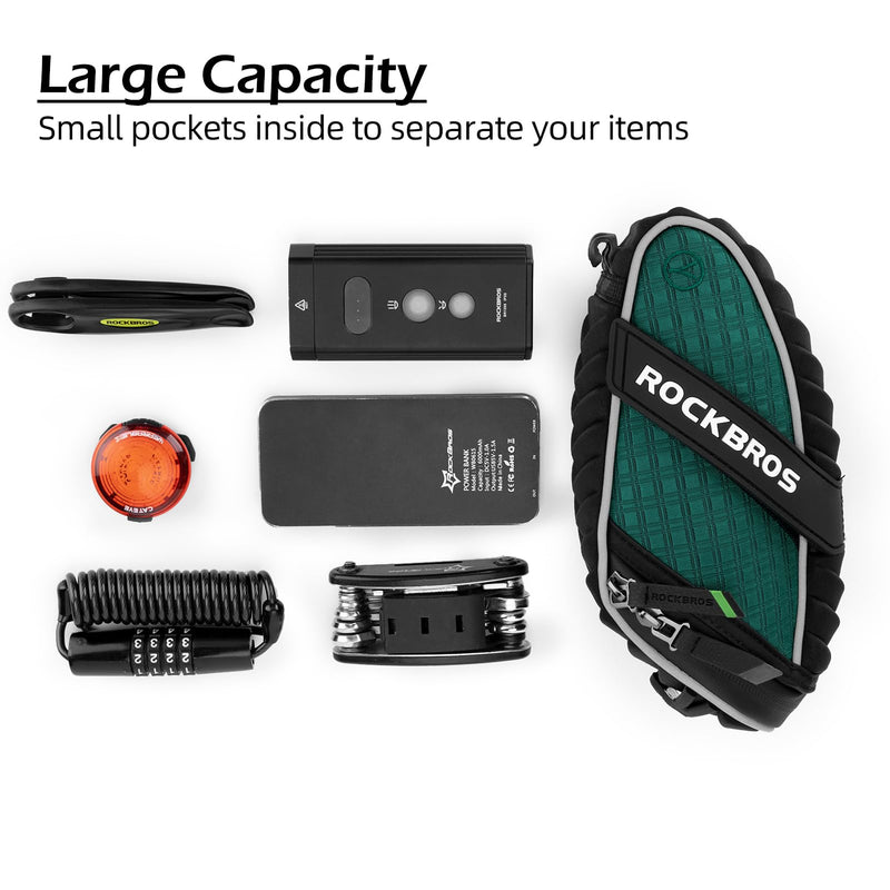Load image into Gallery viewer, ROCKBROS Bicycle Saddle Bag Under Seat 3D Shell Cycling Seat Pack
