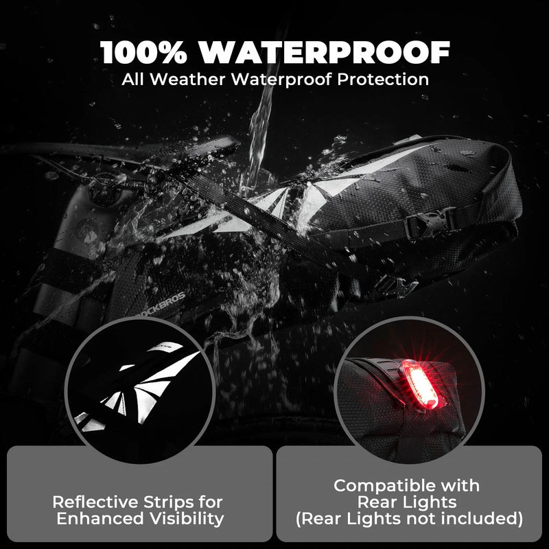 Load image into Gallery viewer, Bicycle Saddle Bag 100% Waterproof 8L

