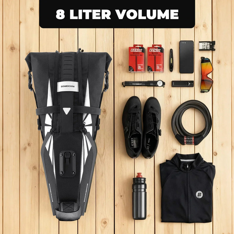 Load image into Gallery viewer, Bicycle Saddle Bag 100% Waterproof 8L
