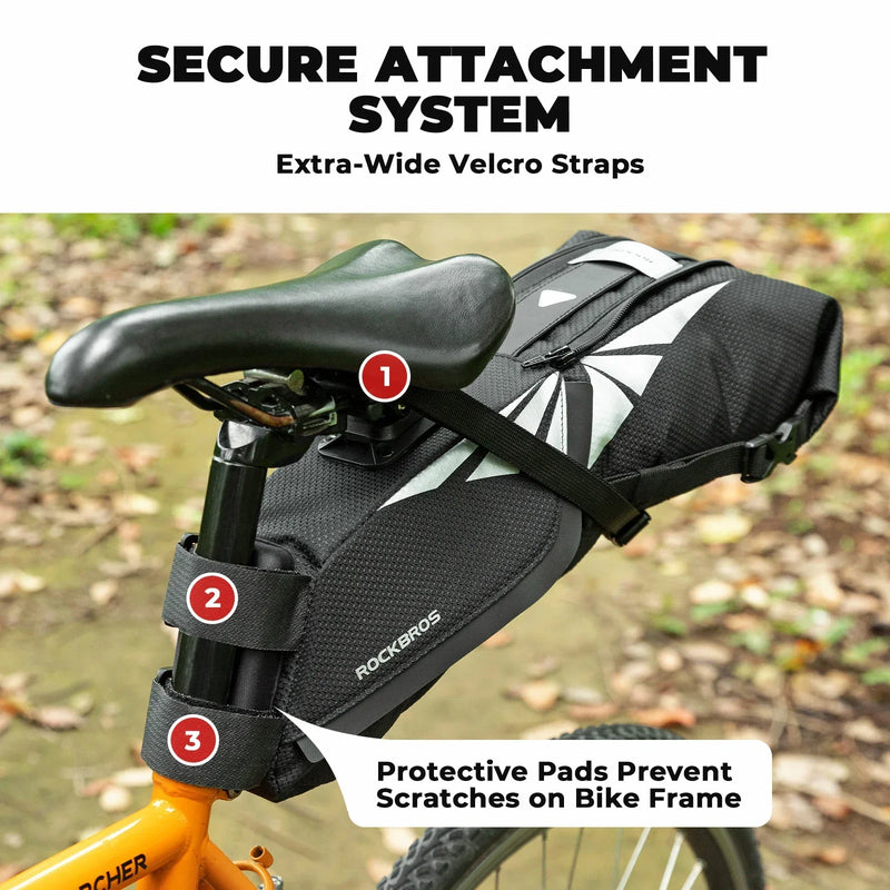 Load image into Gallery viewer, Bicycle Saddle Bag 100% Waterproof 8L
