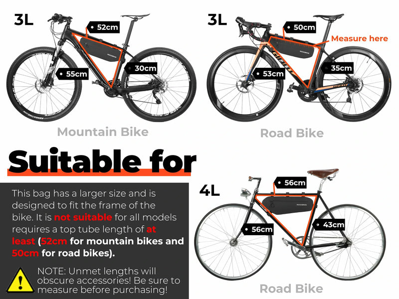 Load image into Gallery viewer, AS-018 Bike Triangle Bag Waterproof 3L/4L
