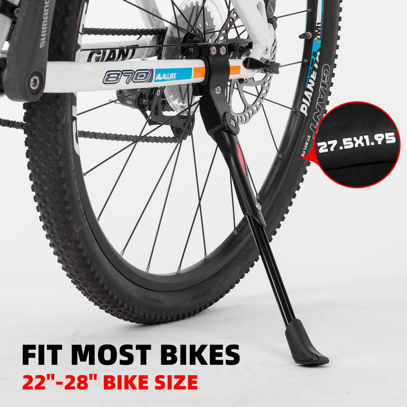 Load image into Gallery viewer, Adjustable Alloy Rear Mount Kickstand for 22"-28" Bikes

