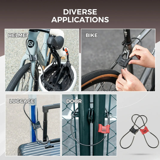 Bicycle Lock with 5.5 mm Steel Cable