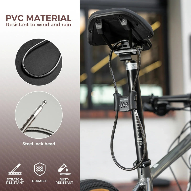 Load image into Gallery viewer, Bicycle Lock with 5.5 mm Steel Cable
