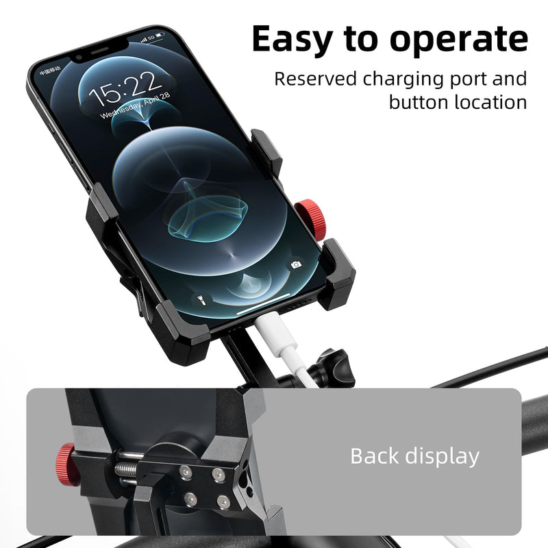Load image into Gallery viewer, ROCKBROS Bike Phone Holder, Aluminum Handlebar Mount for 4.7-7.1" Phones

