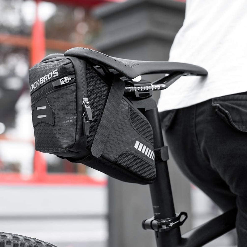 Load image into Gallery viewer, ROCKBROS Bike Saddle Bag Under Seat 1.5L Cycling Accessories Storage Pouch
