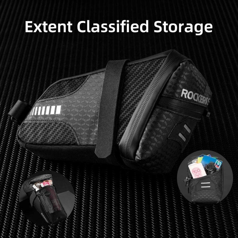 Load image into Gallery viewer, ROCKBROS Bike Saddle Bag Under Seat 1.5L Cycling Accessories Storage Pouch
