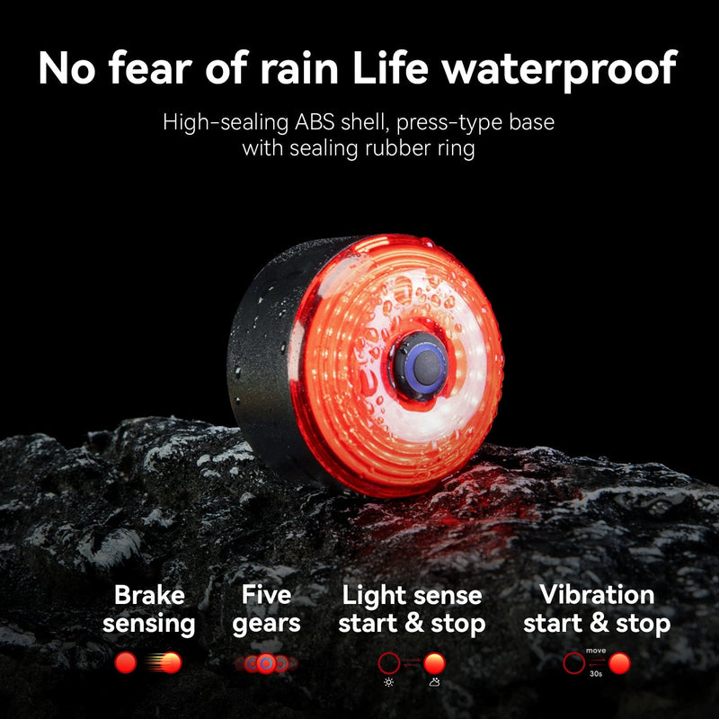 Load image into Gallery viewer, ROCKBROS Bike Saddle Bag Waterproof with Brake Sensor Tail Light
