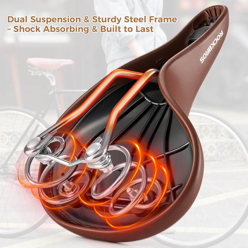 Load image into Gallery viewer, ROCKBROS Bike Saddle Retro Style

