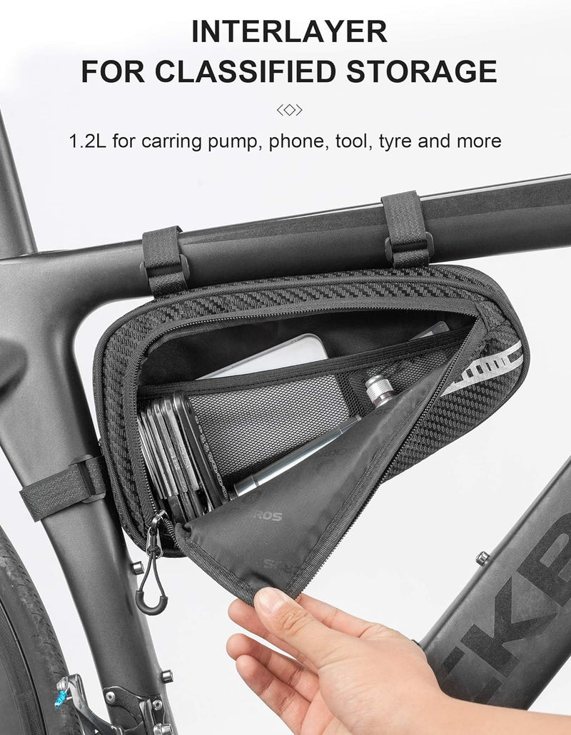 Load image into Gallery viewer, ROCKBROS Bike Triangle Bag Storage Bag Bicycle Frame Pouch Bag
