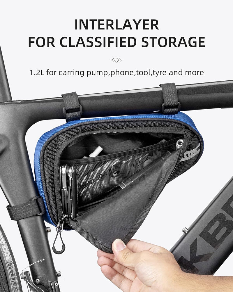 Load image into Gallery viewer, ROCKBROS Bike Triangle Bag Storage Bag Bicycle Frame Pouch Bag
