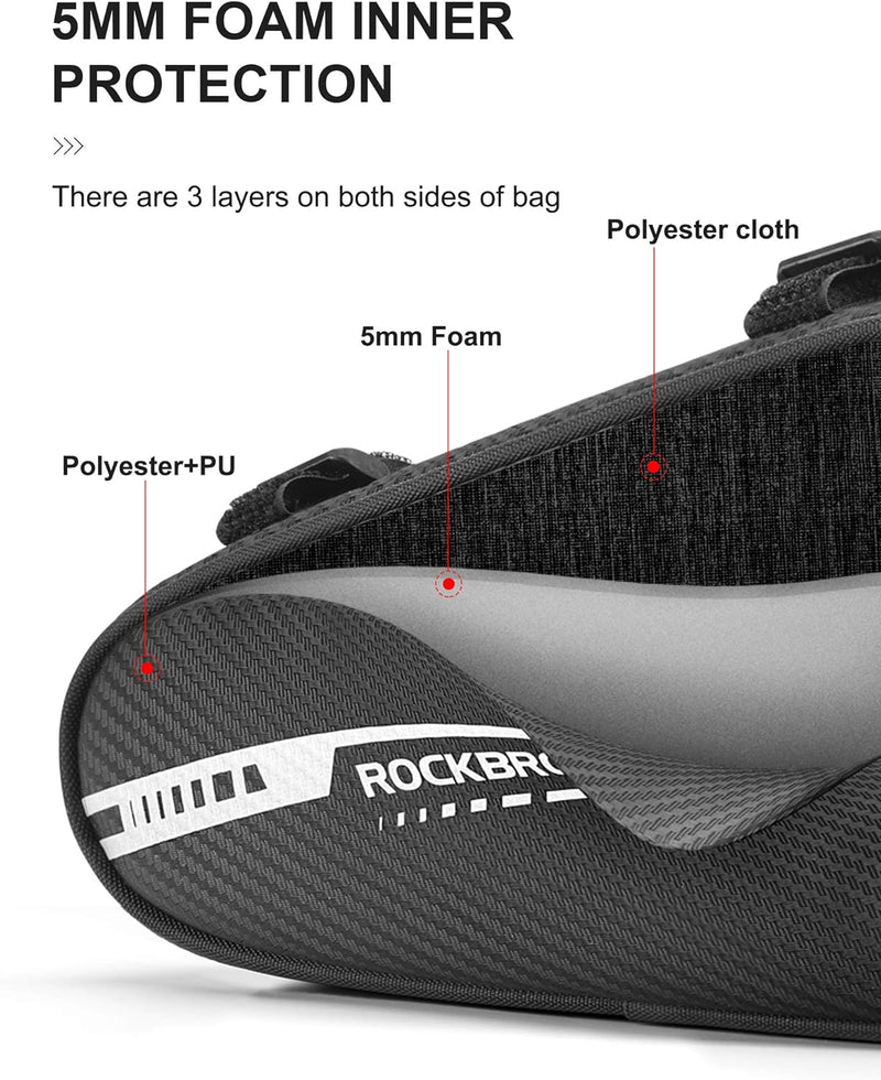 Load image into Gallery viewer, ROCKBROS Bike Triangle Bag Storage Bag Bicycle Frame Pouch Bag
