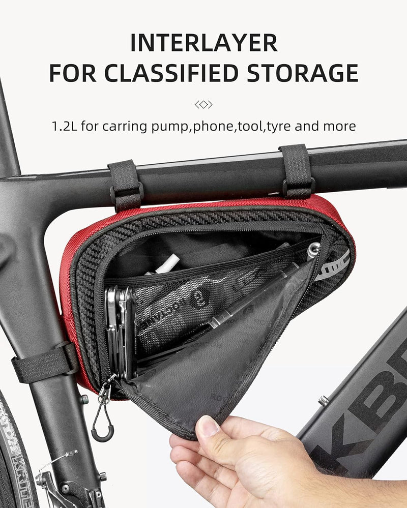 Load image into Gallery viewer, ROCKBROS Bike Triangle Bag Storage Bag Bicycle Frame Pouch Bag
