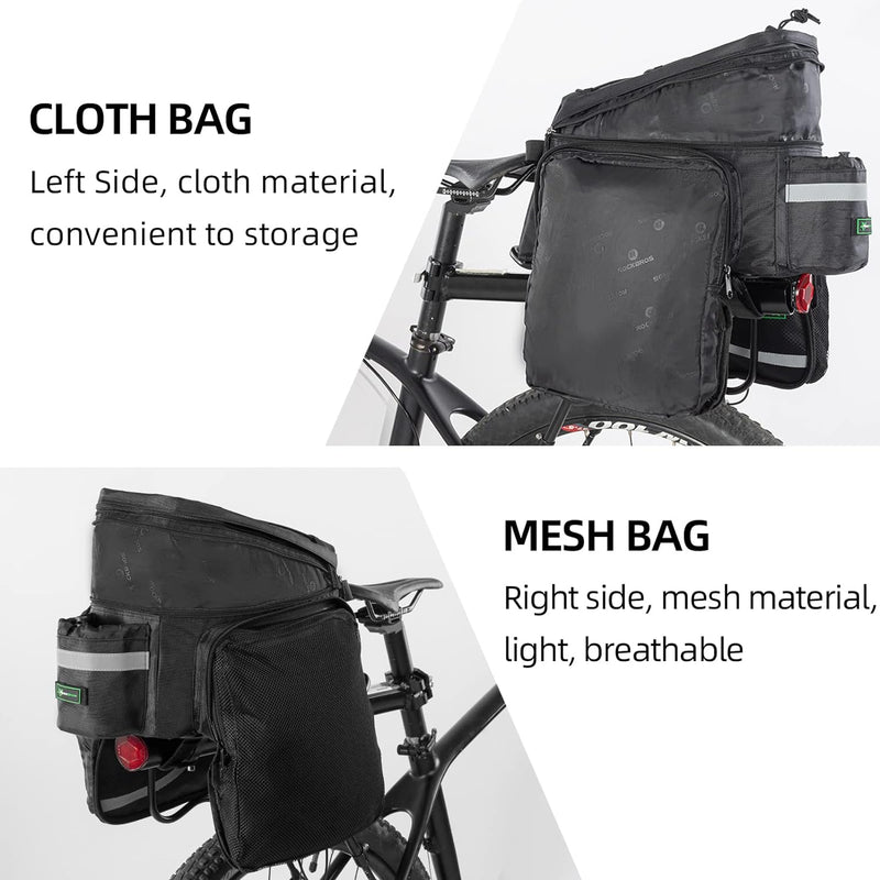 Load image into Gallery viewer, ROCKBROS Bike Trunk Bag 13L-25L Bike Rear Rack Bag
