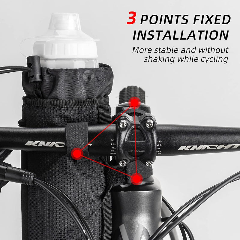 Load image into Gallery viewer, ROCKBROS Bike Water Bottle Holder Bag Handlebar Stem Bag
