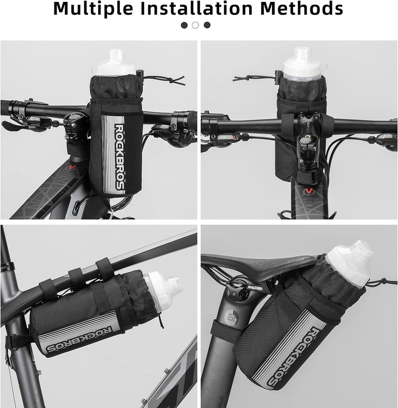 Load image into Gallery viewer, ROCKBROS Bike Water Bottle Holder Bag Handlebar Stem Bag
