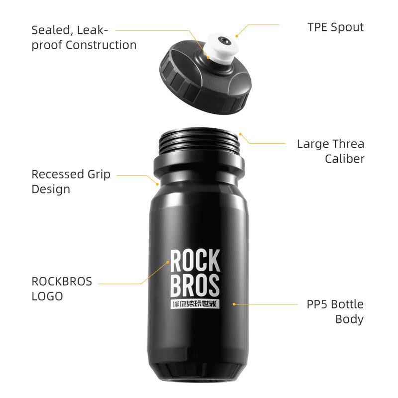 Load image into Gallery viewer, ROCKBROS Bike Water Bottle Squeeze Bicycle Water Bottle BPA-Free
