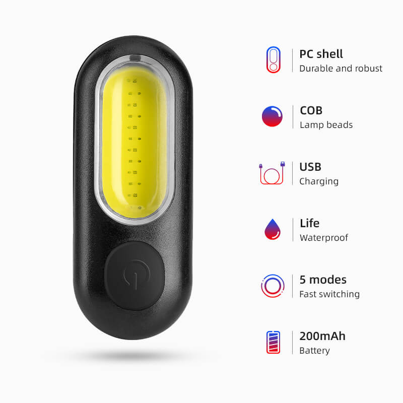 Load image into Gallery viewer, COB Mini Tail Light USB Dual Light Colors
