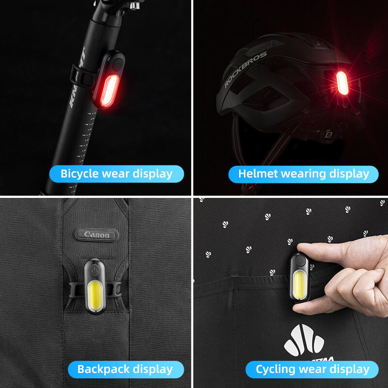Load image into Gallery viewer, COB Mini Tail Light USB Dual Light Colors
