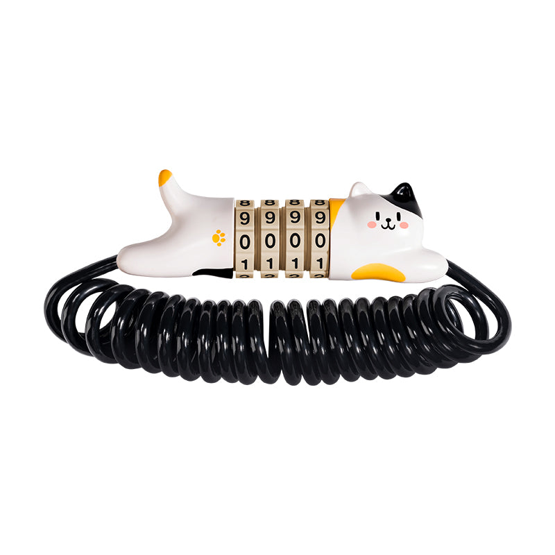 Load image into Gallery viewer, ROCKBROS Cute Cat Password Bike Lock 51.2in
