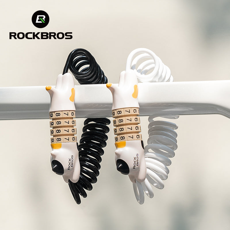Load image into Gallery viewer, ROCKBROS Cute Cat Password Bike Lock 51.2in
