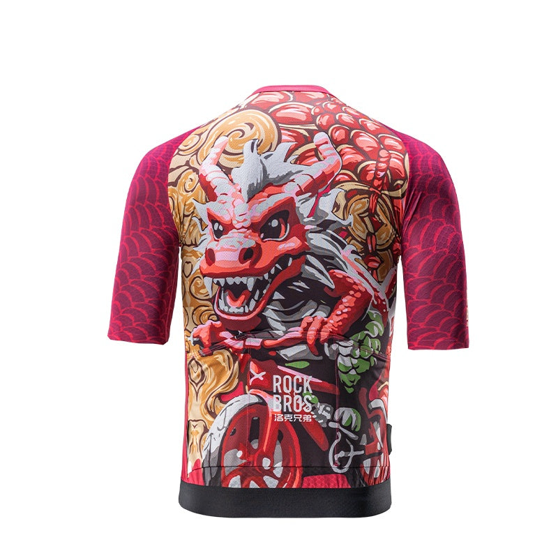 Load image into Gallery viewer, ROCKBROS Dragon Year Paint Model Series Quick Dry Cycling Jersey for Spring Summer
