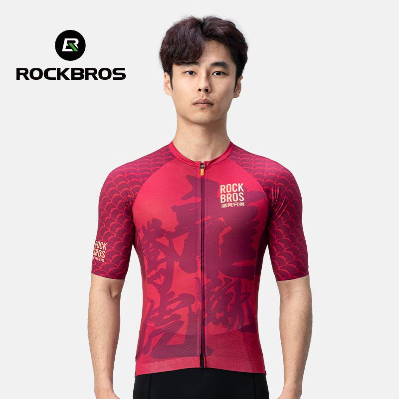 Load image into Gallery viewer, ROCKBROS Dragon Year Paint Model Series Quick Dry Cycling Jersey for Spring Summer
