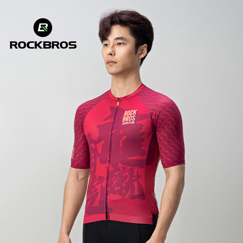Load image into Gallery viewer, ROCKBROS Dragon Year Paint Model Series Quick Dry Cycling Jersey for Spring Summer
