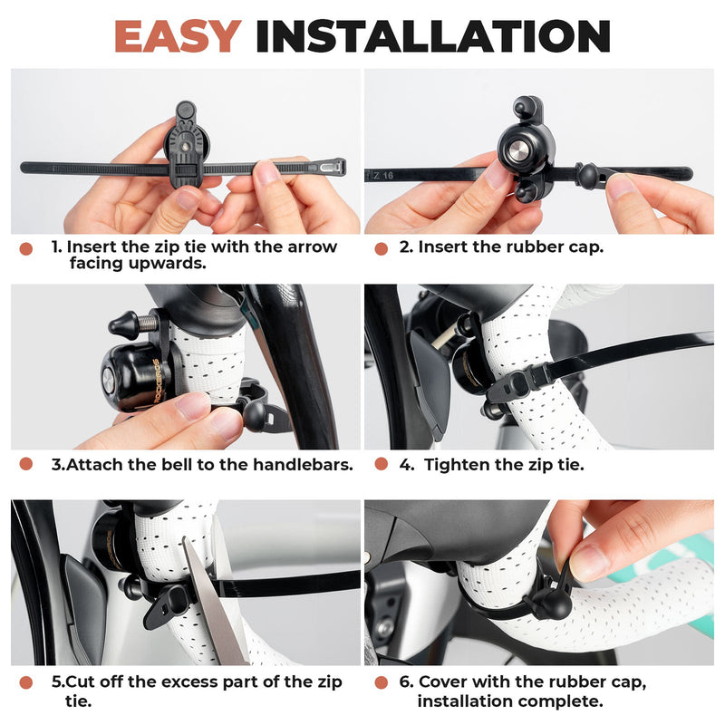 Load image into Gallery viewer, ROCKBROS Dual Hammer Bike Bell
