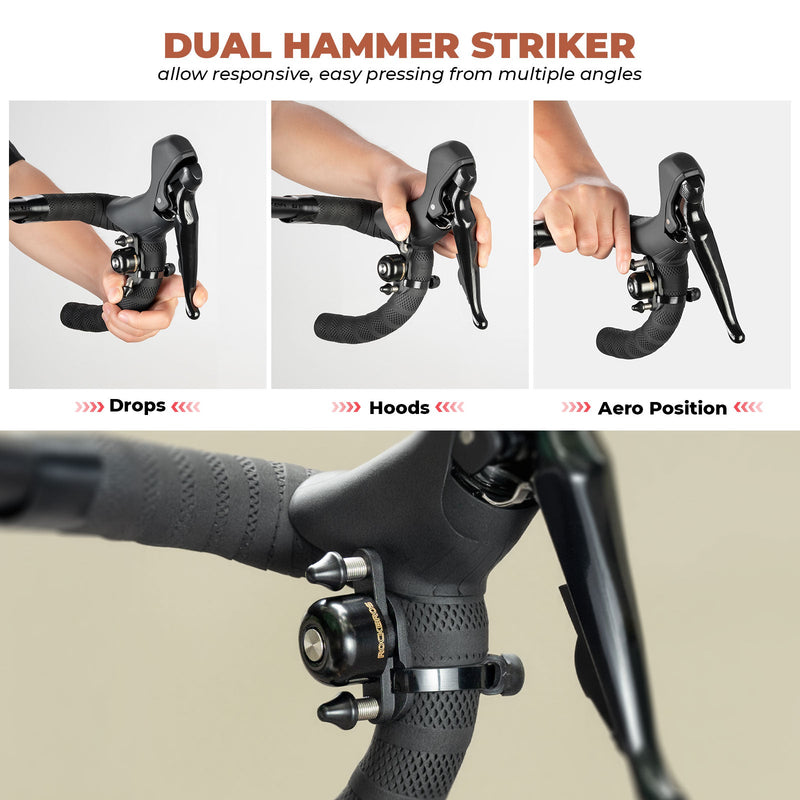 Load image into Gallery viewer, ROCKBROS Dual Hammer Bike Bell

