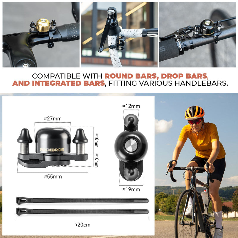 Load image into Gallery viewer, ROCKBROS Dual Hammer Bike Bell
