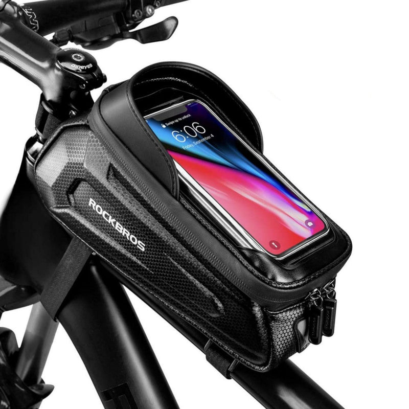 Load image into Gallery viewer, ROCKBROS EVA Waterproof Bike Phone Frame Bag for 6.8" Phones
