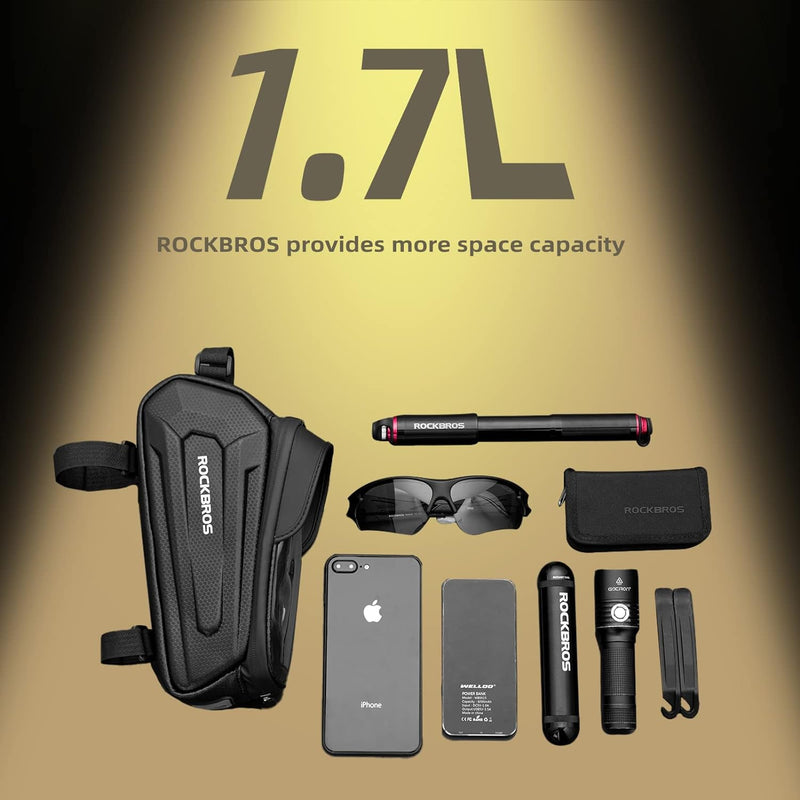 Load image into Gallery viewer, ROCKBROS EVA Waterproof Bike Phone Frame Bag for 6.8" Phones
