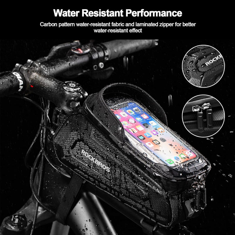 Load image into Gallery viewer, ROCKBROS EVA Waterproof Bike Phone Frame Bag for 6.8" Phones

