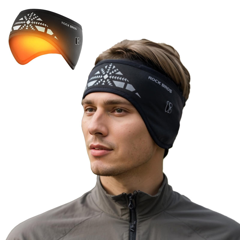 Load image into Gallery viewer, ROCKBROS Fleece Ear Muffs Warmers Adjustable Headbands Men Women in Cold Weather
