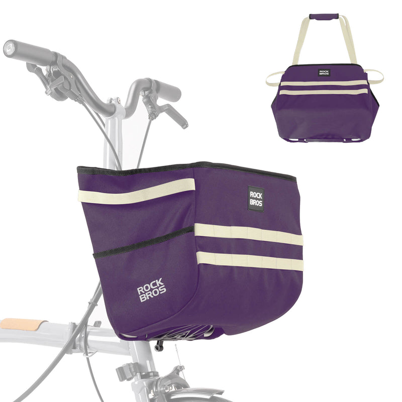 Load image into Gallery viewer, ROCKBROS Folding Bike Handlebar Bag Basket Bag - W016
