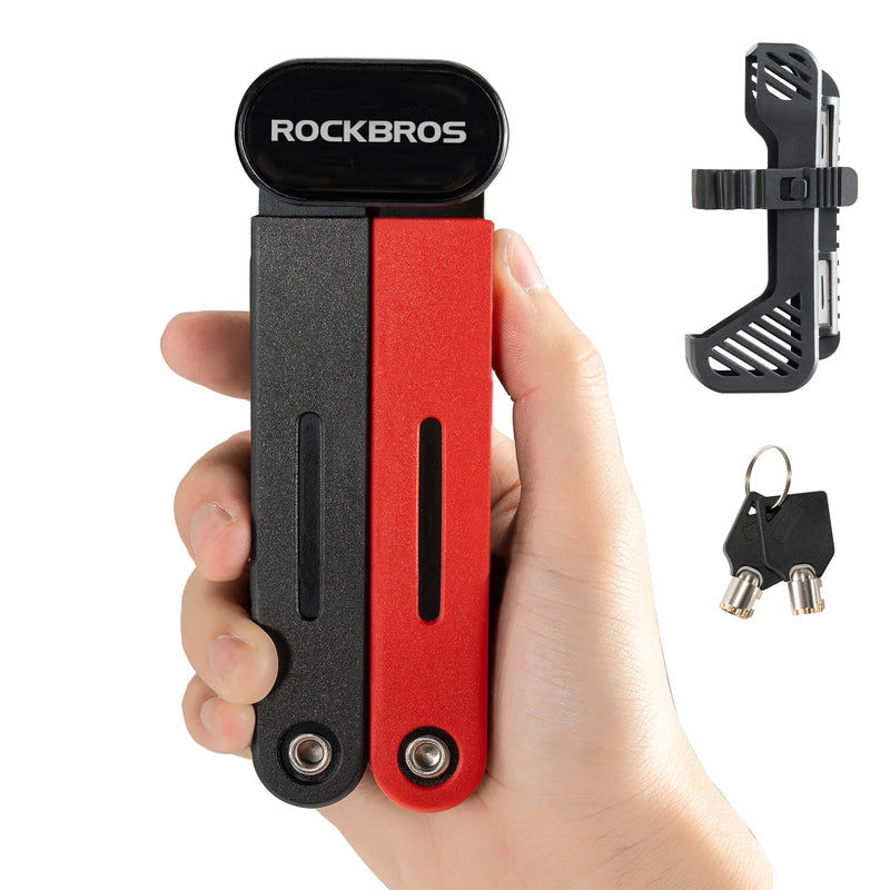 Load image into Gallery viewer, ROCKBROS Folding Heavy Duty Anti Theft  Bike Lock 120cm/47.24inch with 2 Keys
