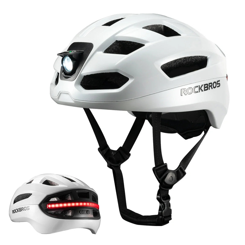 Load image into Gallery viewer, Steering Remote Smart Riding Helmet with Bike Headlight and Tail Light GlowGuard
