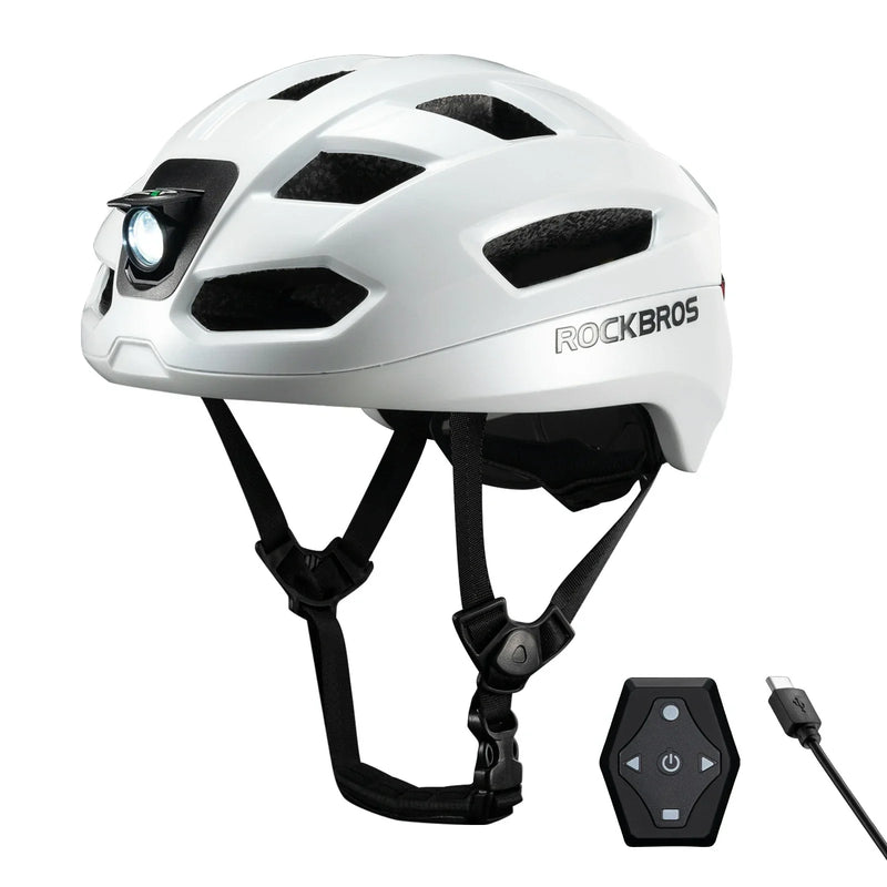 Load image into Gallery viewer, Steering Remote Smart Riding Helmet with Bike Headlight and Tail Light GlowGuard
