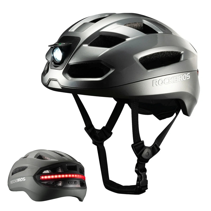 Load image into Gallery viewer, Steering Remote Smart Riding Helmet with Bike Headlight and Tail Light GlowGuard
