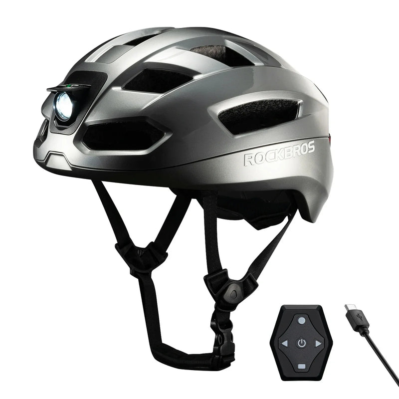 Load image into Gallery viewer, Steering Remote Smart Riding Helmet with Bike Headlight and Tail Light GlowGuard
