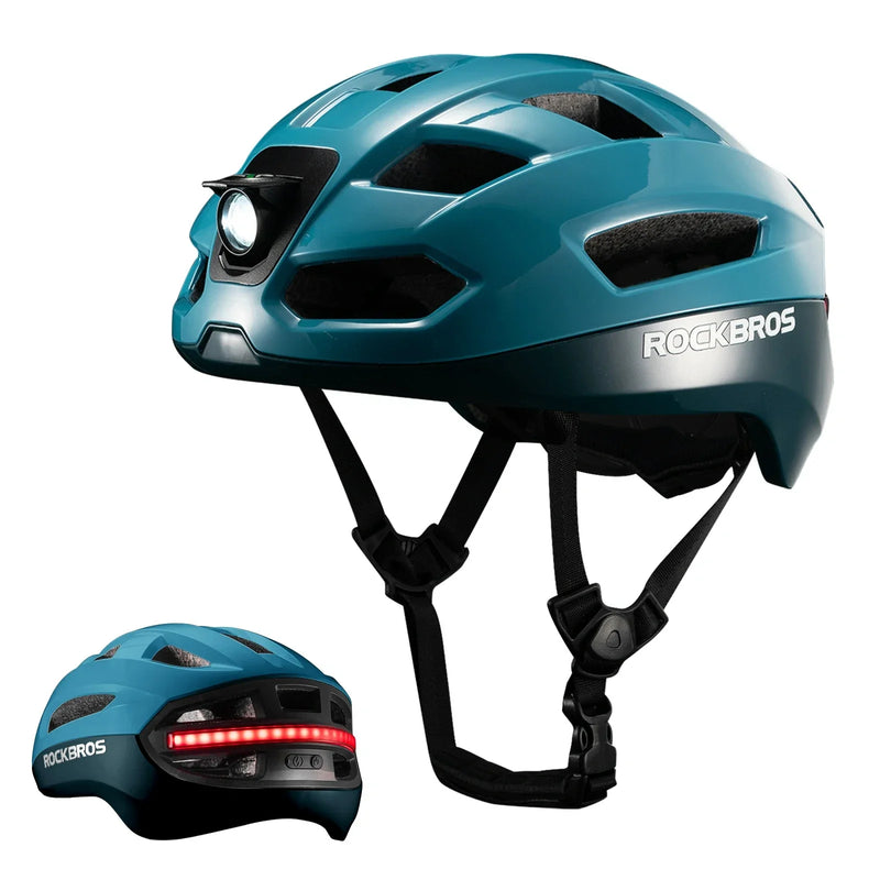 Load image into Gallery viewer, Steering Remote Smart Riding Helmet with Bike Headlight and Tail Light GlowGuard
