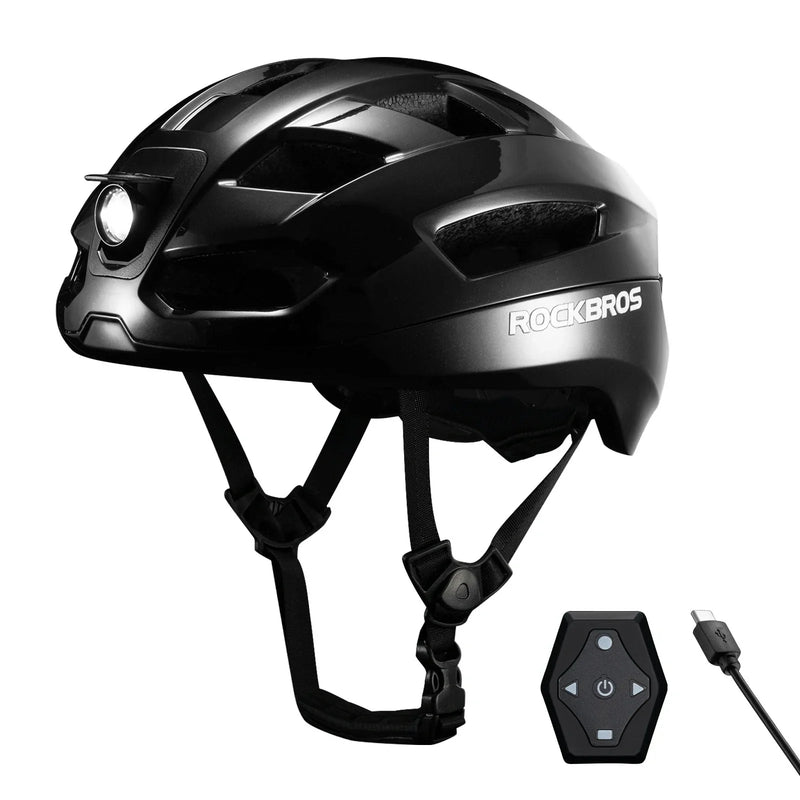 Load image into Gallery viewer, Steering Remote Smart Riding Helmet with Bike Headlight and Tail Light GlowGuard
