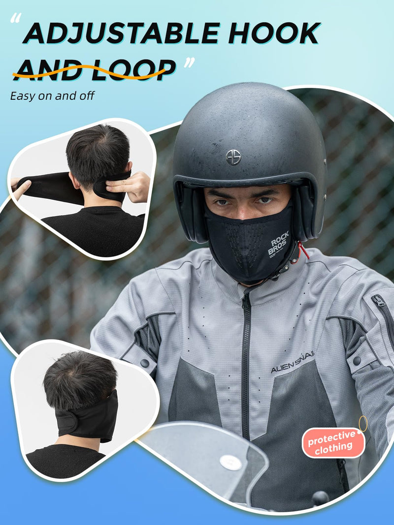 Load image into Gallery viewer, ROCKBROS Half Balaclava Mask Winter Thermal Half Mask Black Beige
