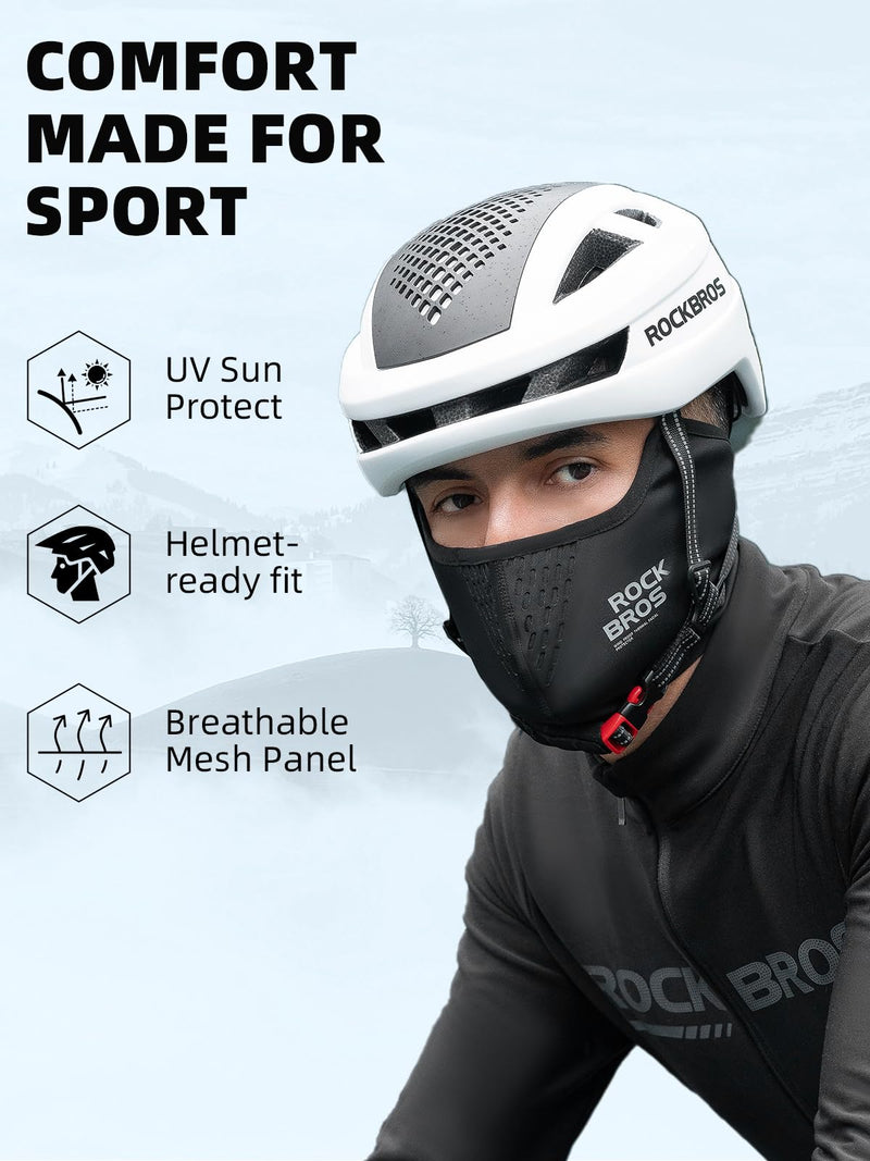 Load image into Gallery viewer, ROCKBROS Half Balaclava Mask Winter Thermal Half Mask Black Beige
