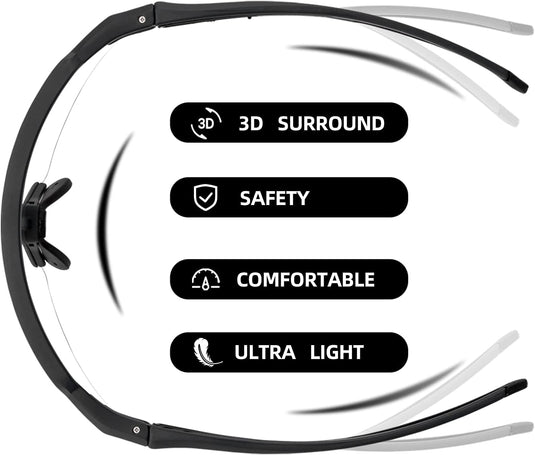 Half-Frame Photochromic Sports Sunglasses (UV400)
