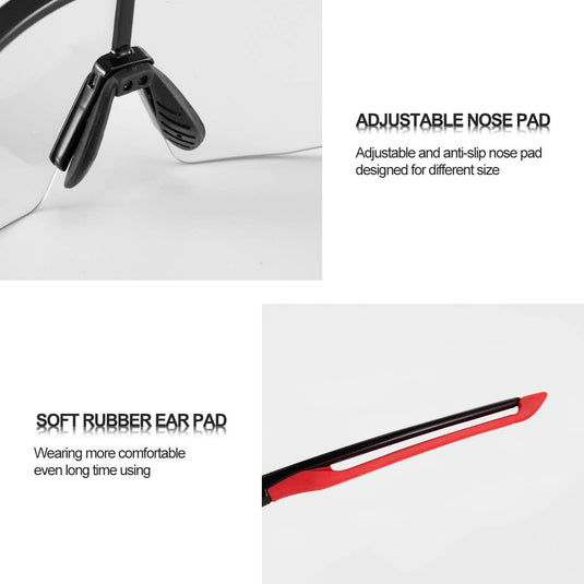 Half-Frame Photochromic Sports Sunglasses (UV400)