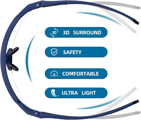 Half-Frame Photochromic Sports Sunglasses (UV400)