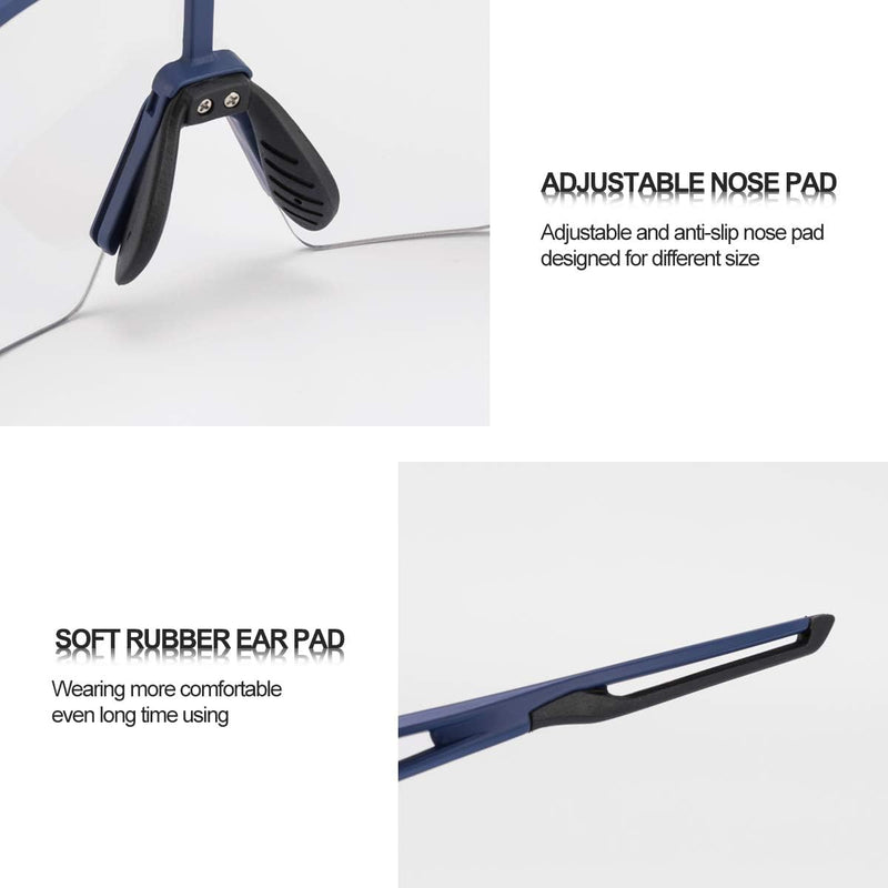 Load image into Gallery viewer, Half-Frame Photochromic Sports Sunglasses (UV400)
